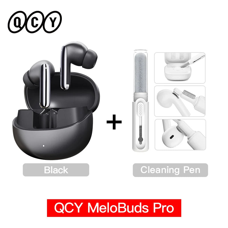 Melobuds Pro Wireless Earphones with Hybrid Active Noise Cancellation, Bluetooth 5.3, Hi-Res LDAC, 6 Microphones, and 34 Hours of Battery Life