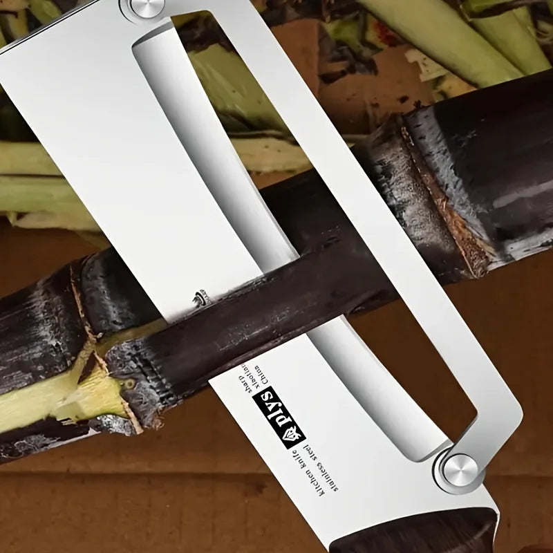Stainless Steel Peeler with Wooden Handle for Efficient Fruit and Vegetable Preparation | Durable and Smooth Performance