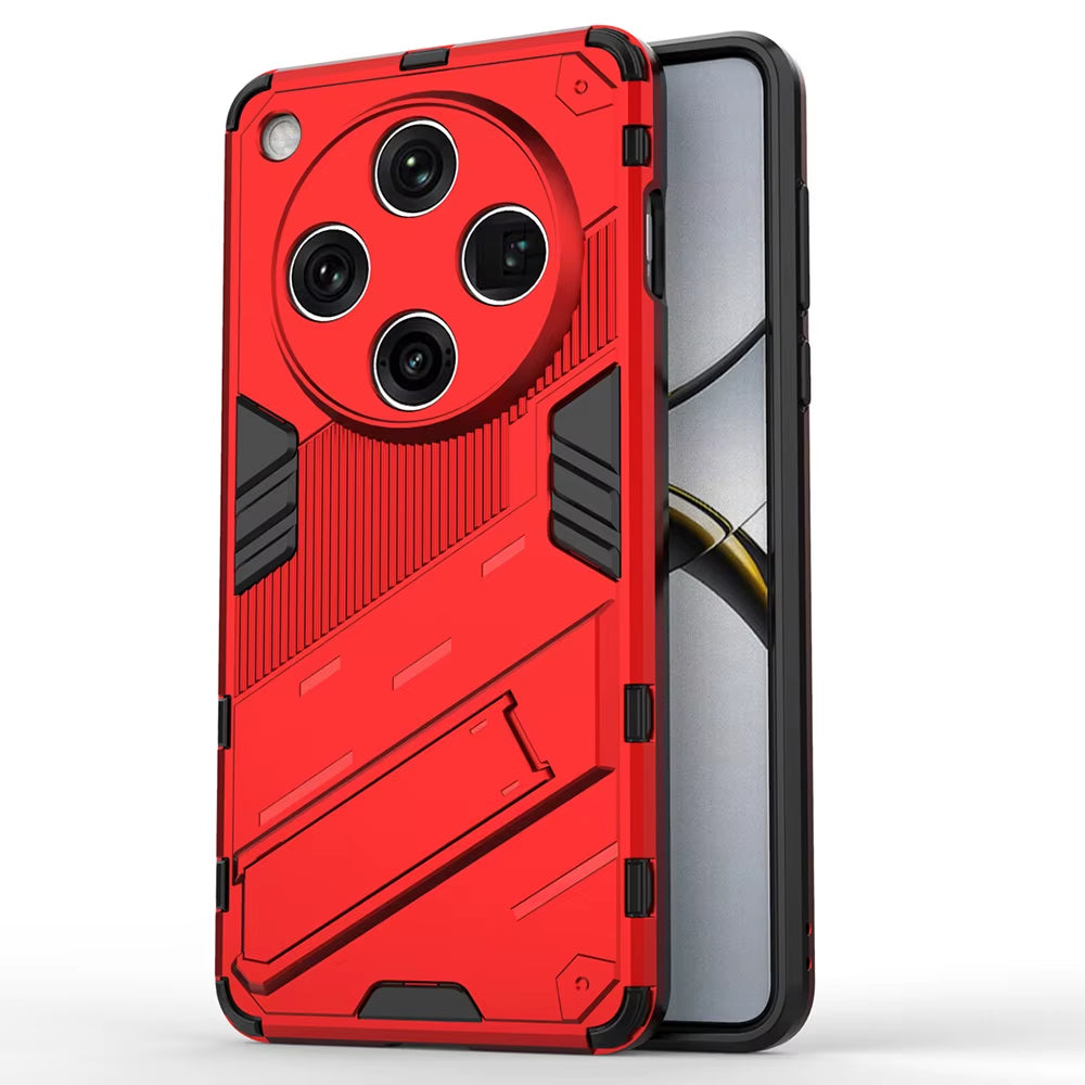 Oppo Find X8 Pro 5G Shockproof Case with Kickstand - Black PC+TPU Cover