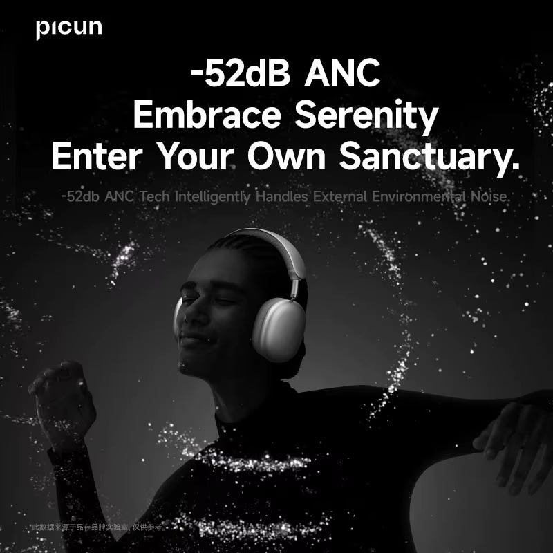 F8 Pro Active Noise Cancelling Wireless Headphones with Head Tracking 3D Spatial Audio, -52dB ANC, Hi-Fi Bluetooth, ENC HD Microphone, and Low Latency App