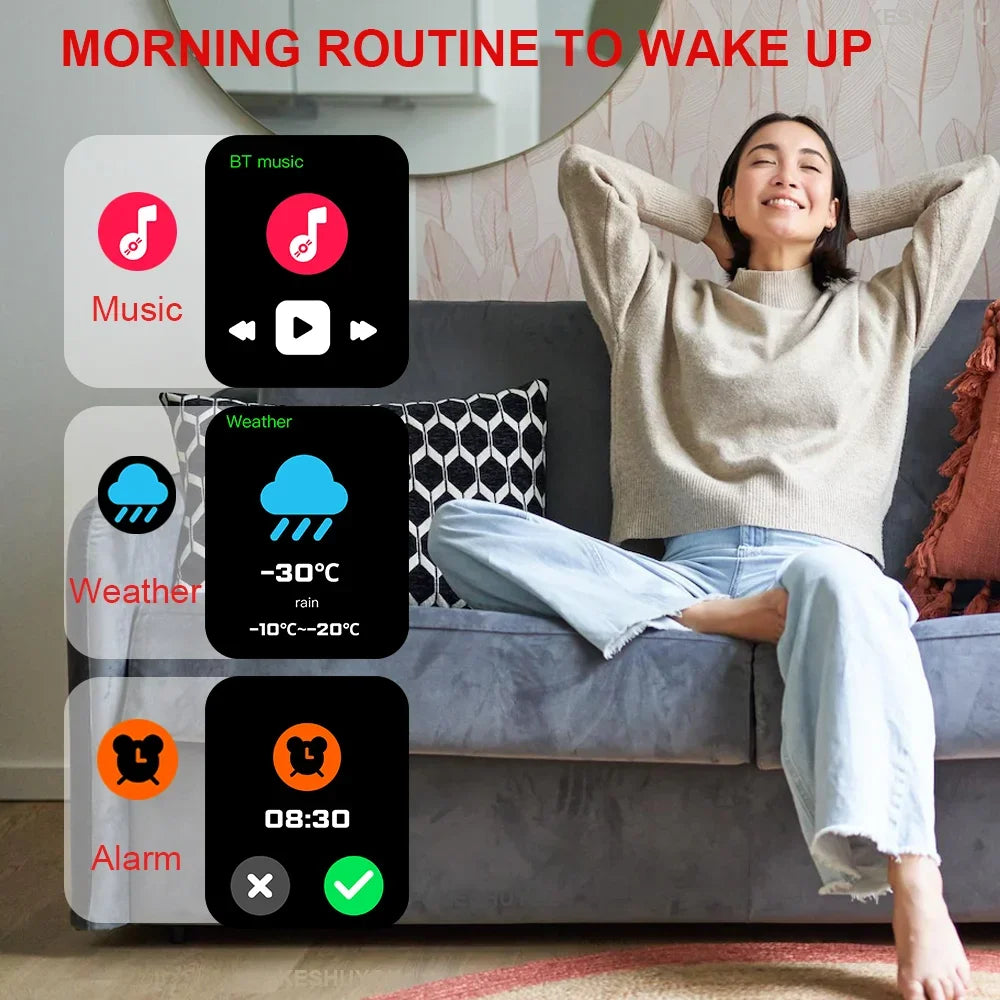 H9 Pro MAX Smart Watch with 2.01-Inch HD Display, Bluetooth Calling, Message Alerts, and Sports Mode for Men and Women