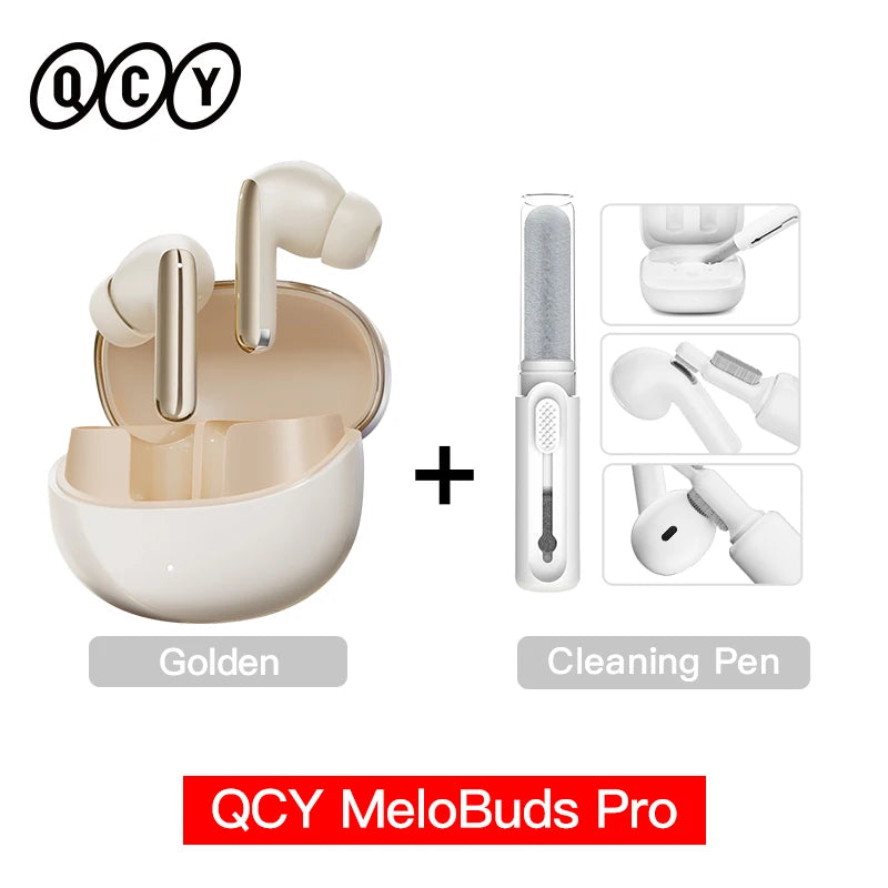 Melobuds Pro Wireless Earphones with Hybrid Active Noise Cancellation, Bluetooth 5.3, Hi-Res LDAC, 6 Microphones, and 34 Hours of Battery Life
