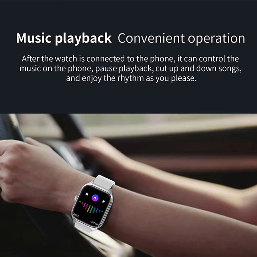 H9 Pro MAX Smart Watch with 2.01-Inch HD Display, Bluetooth Calling, Message Alerts, and Sports Mode for Men and Women