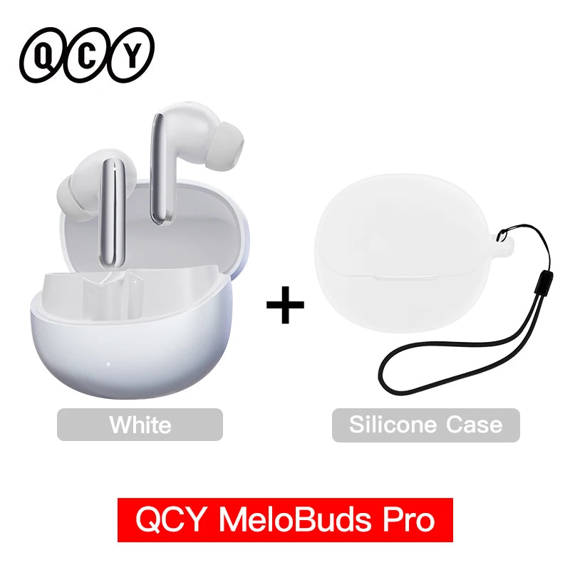 Melobuds Pro Wireless Earphones with Hybrid Active Noise Cancellation, Bluetooth 5.3, Hi-Res LDAC, 6 Microphones, and 34 Hours of Battery Life