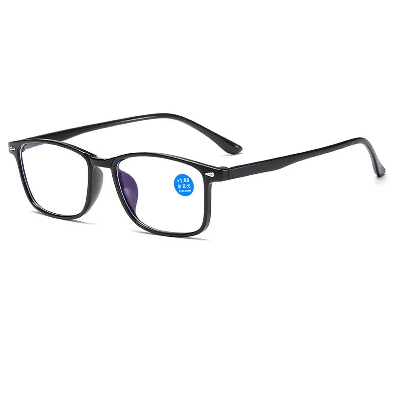 Classic Anti-Blue Light Reading Glasses for Men and Women - Vintage Style for Hyperopia, Available in Multiple Magnifications (1.0 to 4.0)