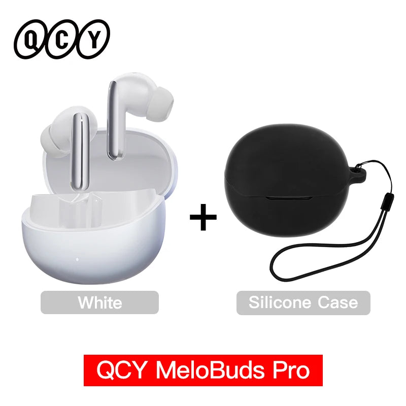 Melobuds Pro Wireless Earphones with Hybrid Active Noise Cancellation, Bluetooth 5.3, Hi-Res LDAC, 6 Microphones, and 34 Hours of Battery Life
