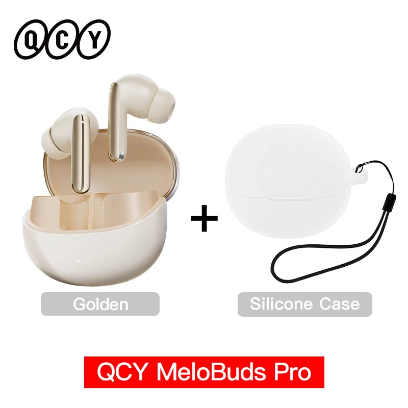 Melobuds Pro Wireless Earphones with Hybrid Active Noise Cancellation, Bluetooth 5.3, Hi-Res LDAC, 6 Microphones, and 34 Hours of Battery Life