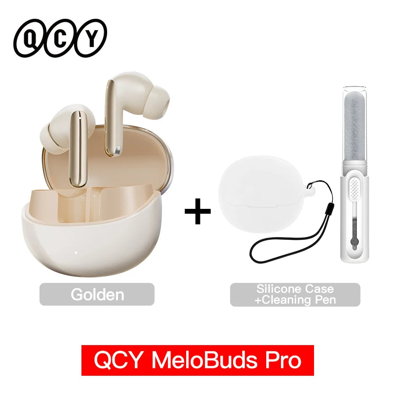 Melobuds Pro Wireless Earphones with Hybrid Active Noise Cancellation, Bluetooth 5.3, Hi-Res LDAC, 6 Microphones, and 34 Hours of Battery Life