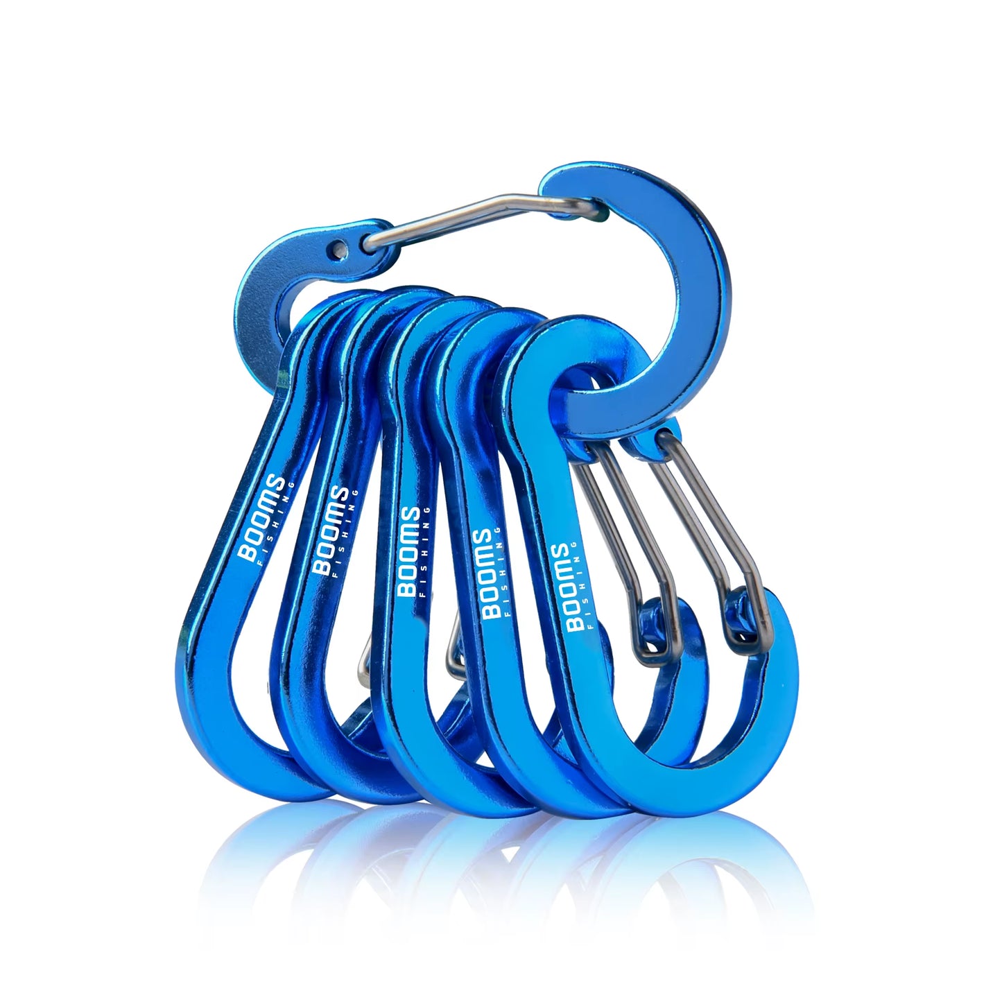 CC1 Steel Small Carabiner Clips - Outdoor Camping Multi-Tool Fishing Accessories (Pack of 6)