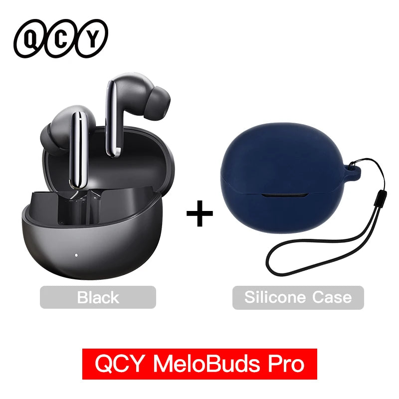 Melobuds Pro Wireless Earphones with Hybrid Active Noise Cancellation, Bluetooth 5.3, Hi-Res LDAC, 6 Microphones, and 34 Hours of Battery Life