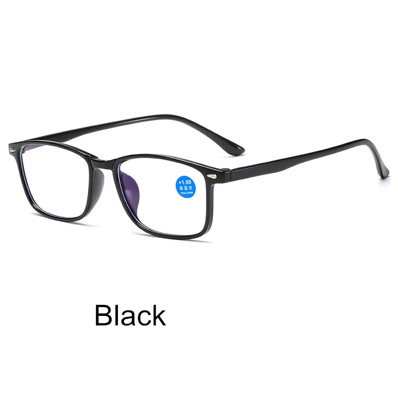 Classic Anti-Blue Light Reading Glasses for Men and Women - Vintage Style for Hyperopia, Available in Multiple Magnifications (1.0 to 4.0)