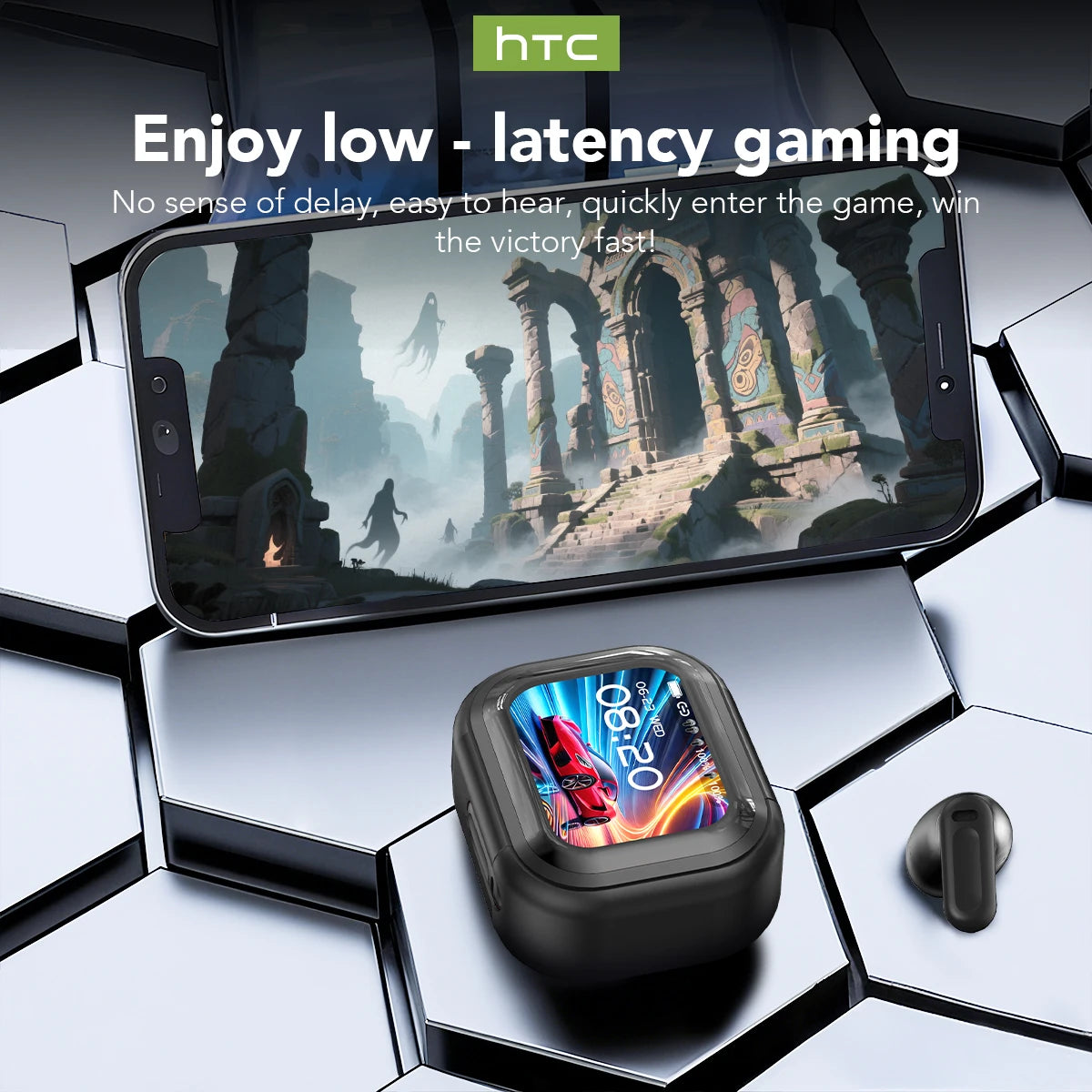 NE20 Bluetooth 6.0 Wireless Translation Earphones with IPX4 Waterproof Rating and Extended Battery Life