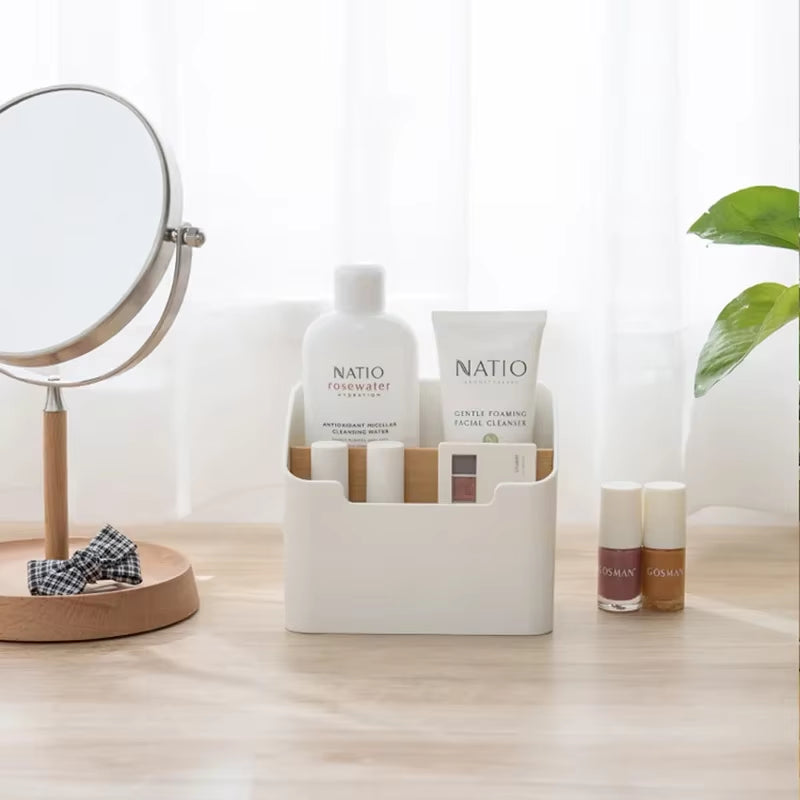Multi-Functional Storage Box for TV and Air Conditioner Remotes, Tissue Organizer, and Cosmetic Storage Solutions