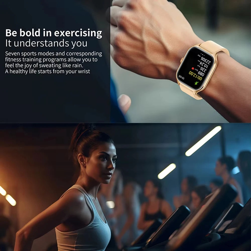 H9 Pro MAX Smart Watch with 2.01-Inch HD Display, Bluetooth Calling, Message Alerts, and Sports Mode for Men and Women