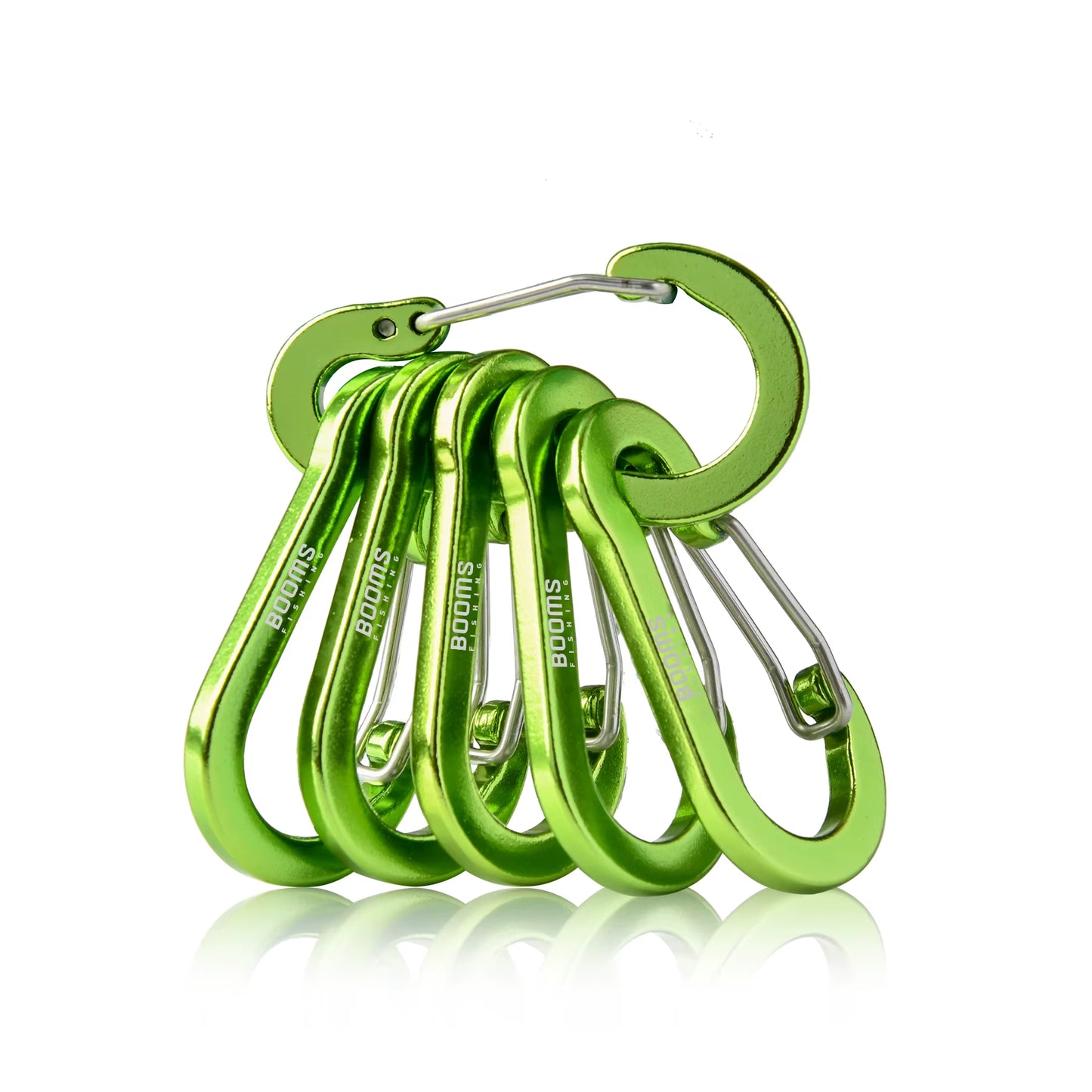 CC1 Steel Small Carabiner Clips - Outdoor Camping Multi-Tool Fishing Accessories (Pack of 6)