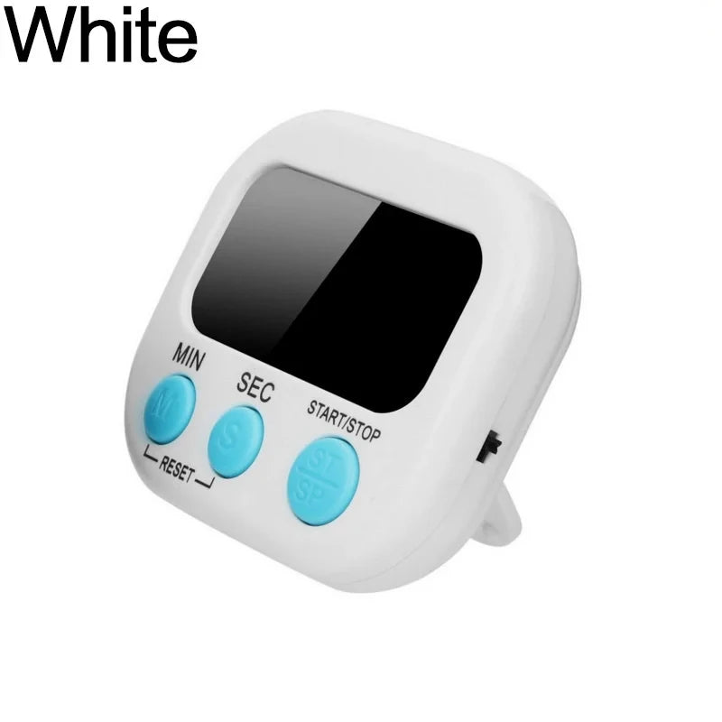 LCD Digital Kitchen Timer with Magnetic Backing - Large Countdown and Count-Up Functionality with Clear Loud Alarm - Stonego Home Kitchen Accessory