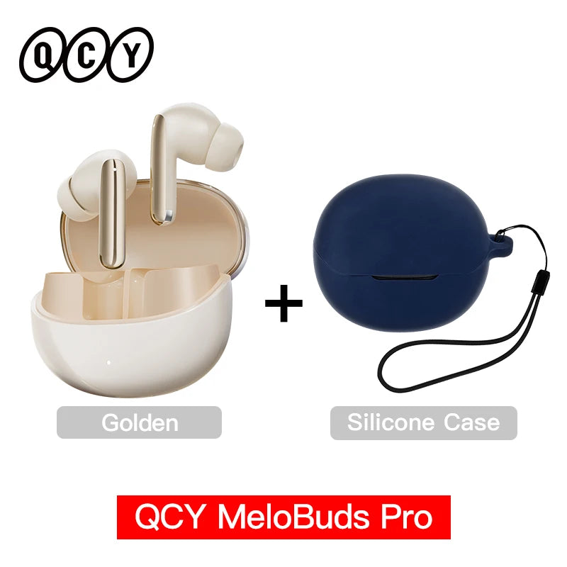 Melobuds Pro Wireless Earphones with Hybrid Active Noise Cancellation, Bluetooth 5.3, Hi-Res LDAC, 6 Microphones, and 34 Hours of Battery Life