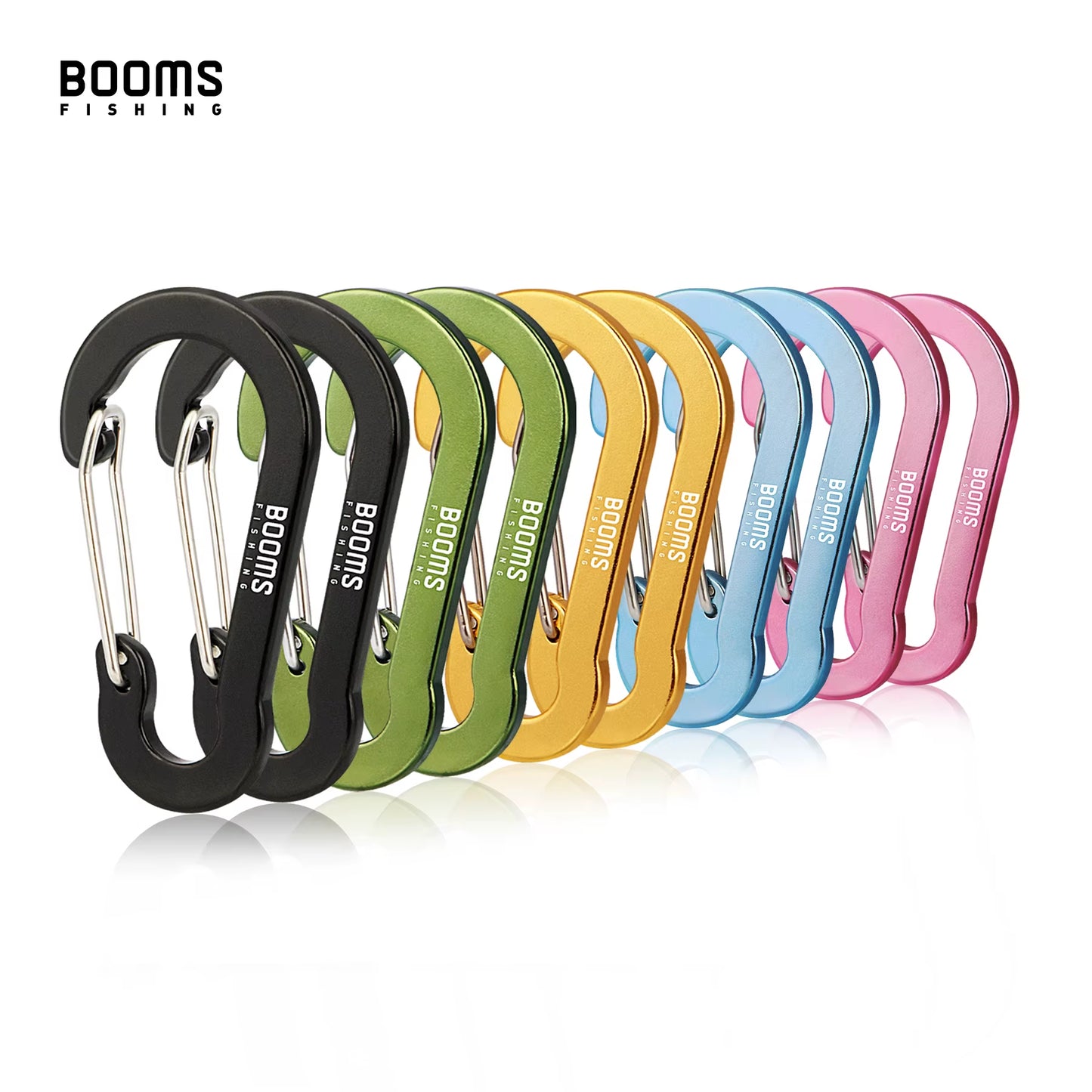 CC1 Steel Small Carabiner Clips - Outdoor Camping Multi-Tool Fishing Accessories (Pack of 6)