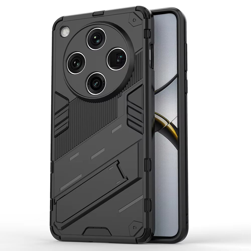 Oppo Find X8 Pro 5G Shockproof Case with Kickstand - Black PC+TPU Cover