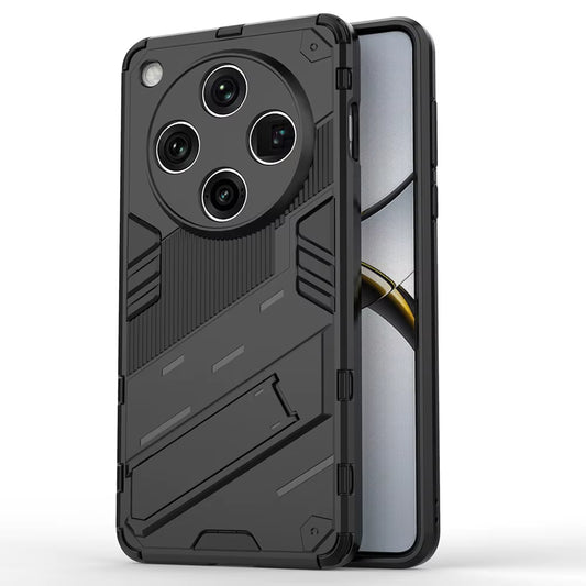 Oppo Find X8 Pro 5G Shockproof Case with Kickstand - Black PC+TPU Cover