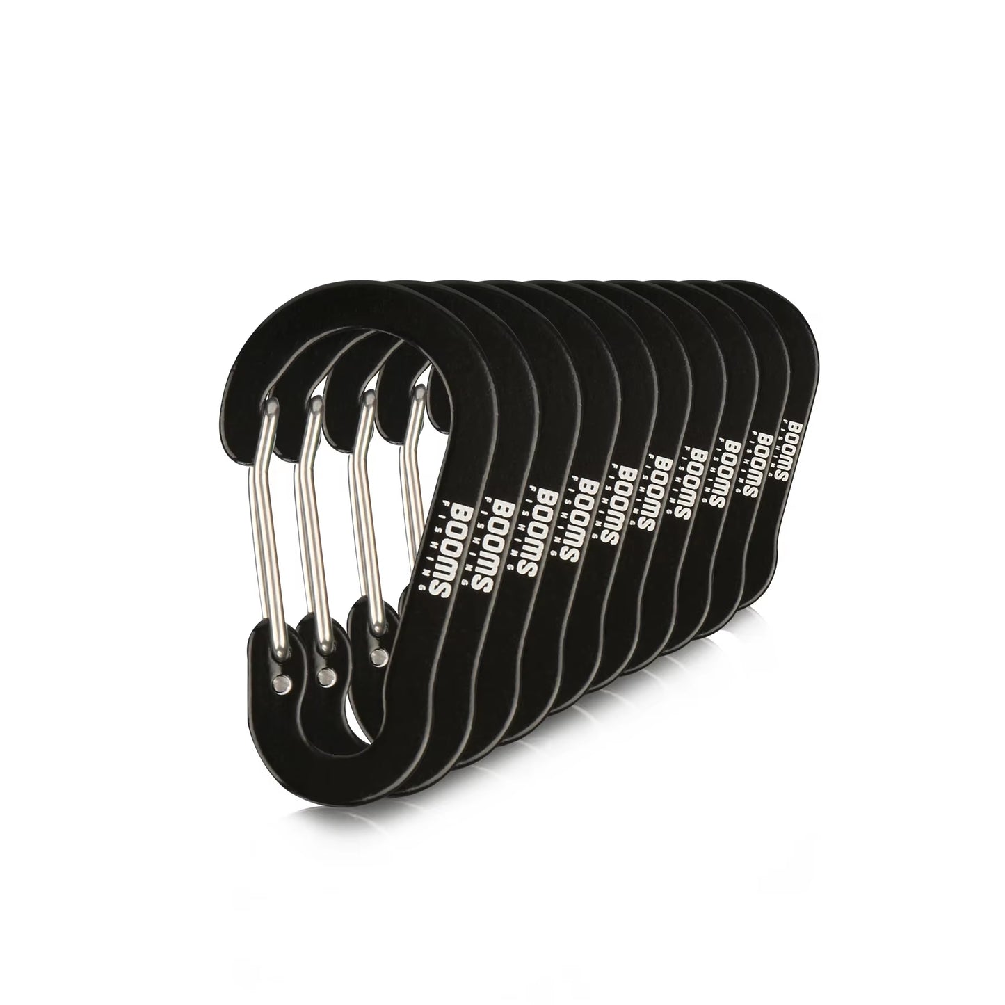 CC1 Steel Small Carabiner Clips - Outdoor Camping Multi-Tool Fishing Accessories (Pack of 6)