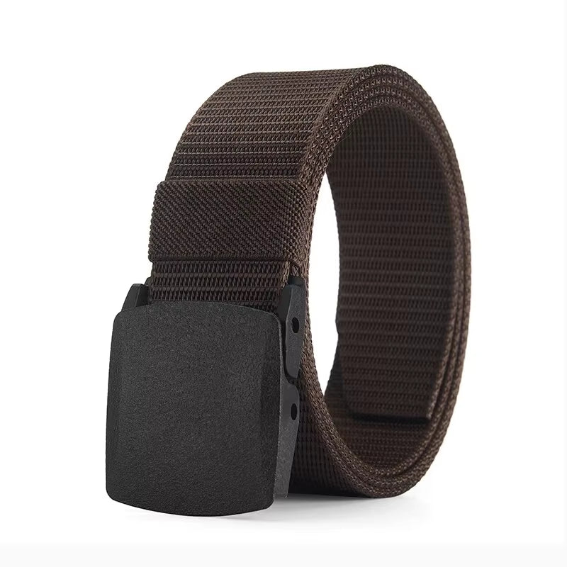 Men's Outdoor Casual Canvas Belt - Metal-Free Nylon Tactical Belt for Training and Sports, Suitable for Pants and Jeans for Both Men and Women