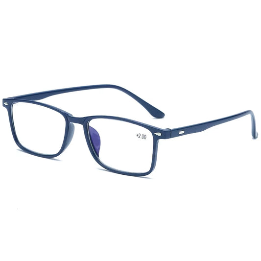 Classic Anti-Blue Light Reading Glasses for Men and Women - Vintage Style for Hyperopia, Available in Multiple Magnifications (1.0 to 4.0)