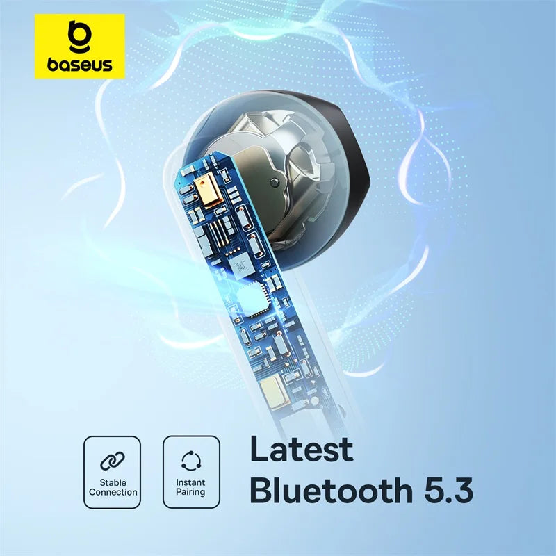 Bowie E16 Wireless Earphones - Bluetooth 5.3 TWS, IPX4 Waterproof, 30 Hours Playtime, 13mm Driver, Hi-Fi Sound Quality