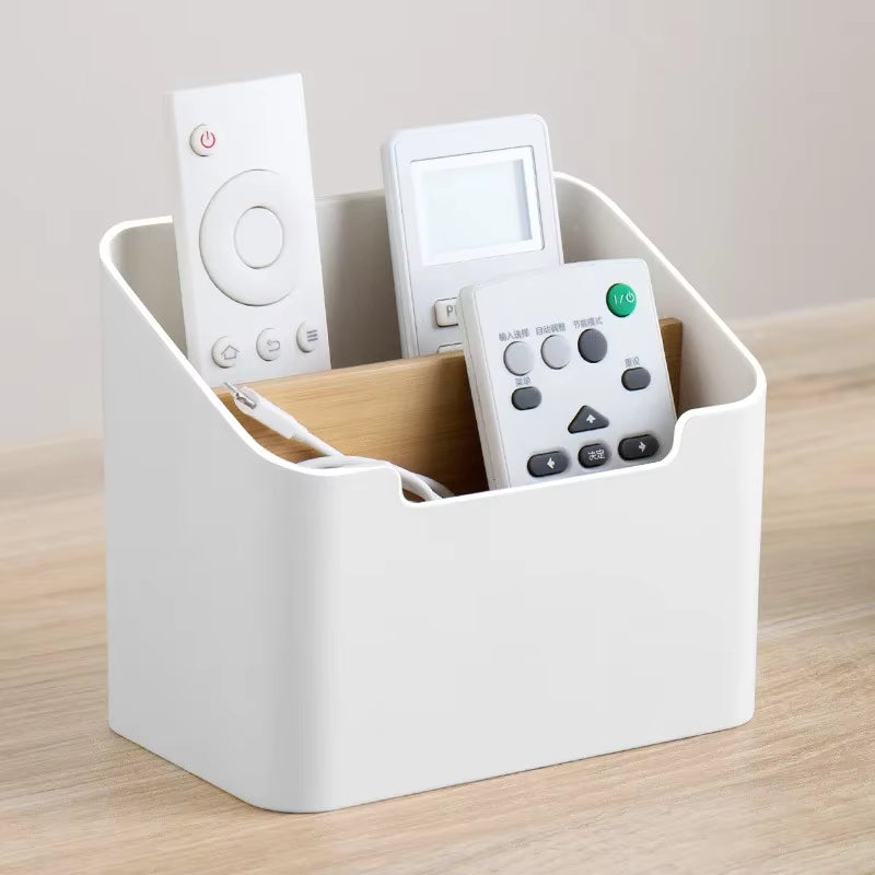 Multi-Functional Storage Box for TV and Air Conditioner Remotes, Tissue Organizer, and Cosmetic Storage Solutions