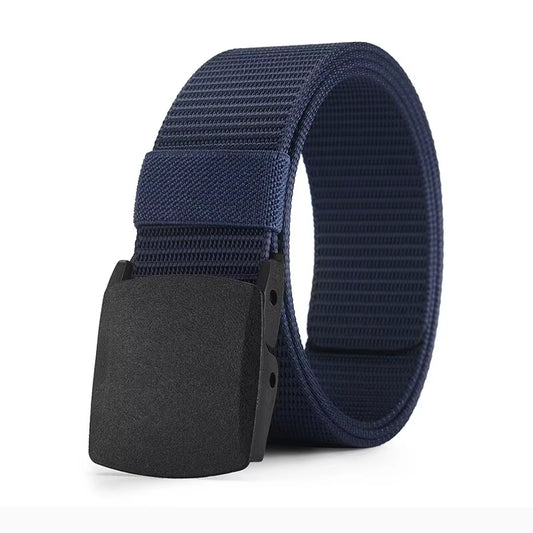 Men's Outdoor Casual Canvas Belt - Metal-Free Nylon Tactical Belt for Training and Sports, Suitable for Pants and Jeans for Both Men and Women