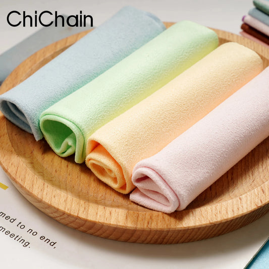 5-Piece Microfiber Eyeglass Cleaning Cloth Set for Screens and Lenses, 15x18 cm, Assorted Colors
