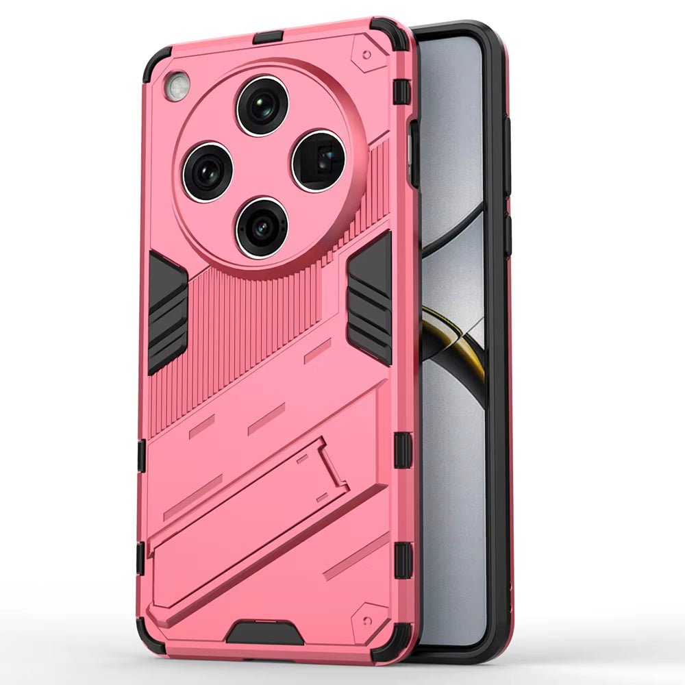 Oppo Find X8 Pro 5G Shockproof Case with Kickstand - Black PC+TPU Cover