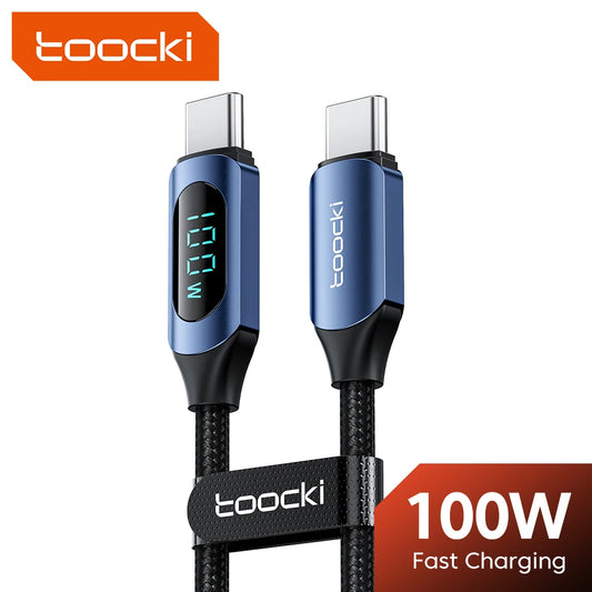 100W USB-C to USB-C PD Fast Charging and Data Transfer Cable for MacBook and iPad
