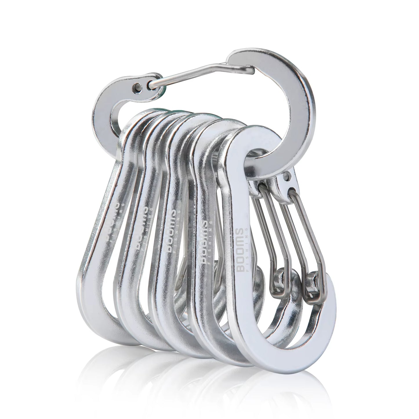 CC1 Steel Small Carabiner Clips - Outdoor Camping Multi-Tool Fishing Accessories (Pack of 6)
