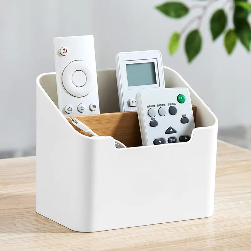 Multi-Functional Storage Box for TV and Air Conditioner Remotes, Tissue Organizer, and Cosmetic Storage Solutions