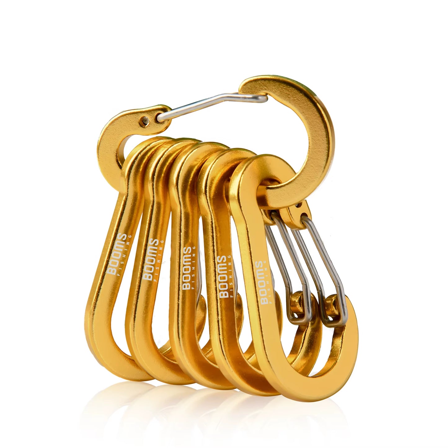 CC1 Steel Small Carabiner Clips - Outdoor Camping Multi-Tool Fishing Accessories (Pack of 6)