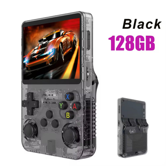 128GB R36S Retro Handheld Video Game Console with Linux System, 3.5-Inch IPS Screen, R35S Pro Portable Pocket Video Player, Preloaded with 64GB of Games