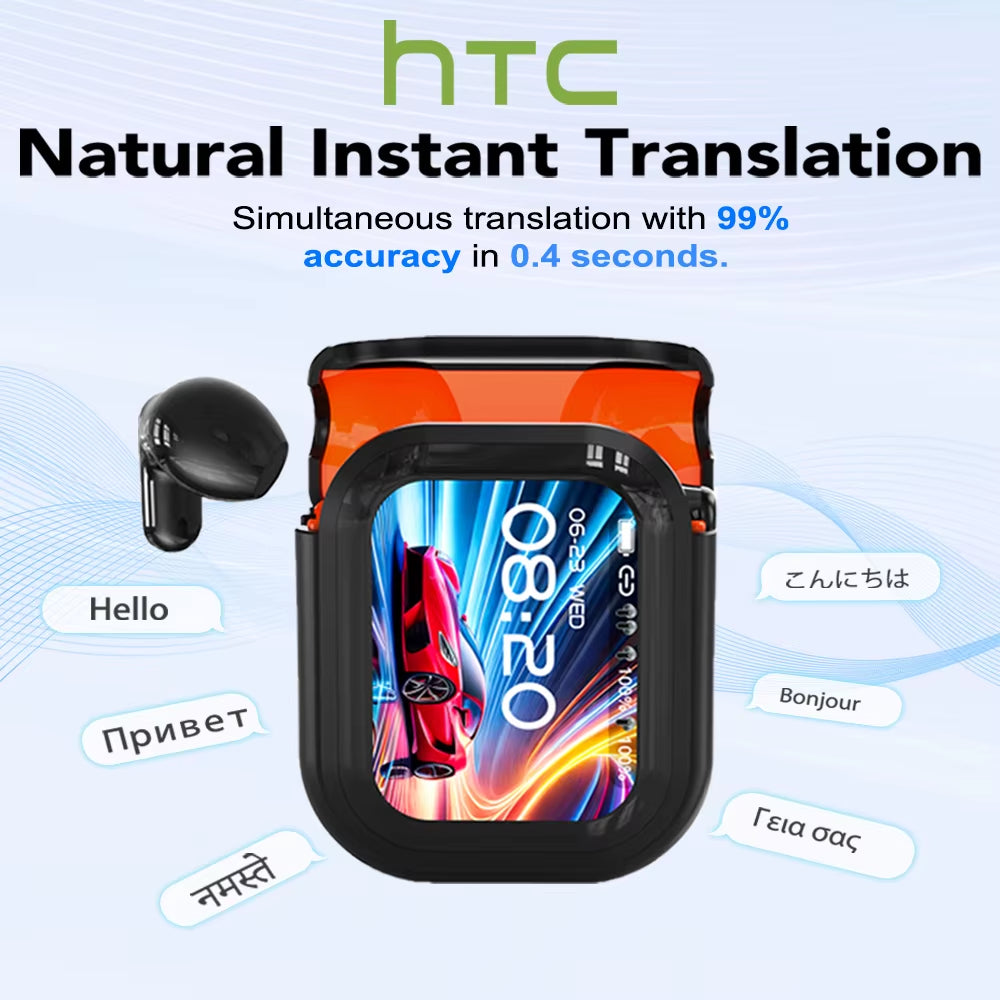 NE20 Bluetooth 6.0 Wireless Translation Earphones with IPX4 Waterproof Rating and Extended Battery Life