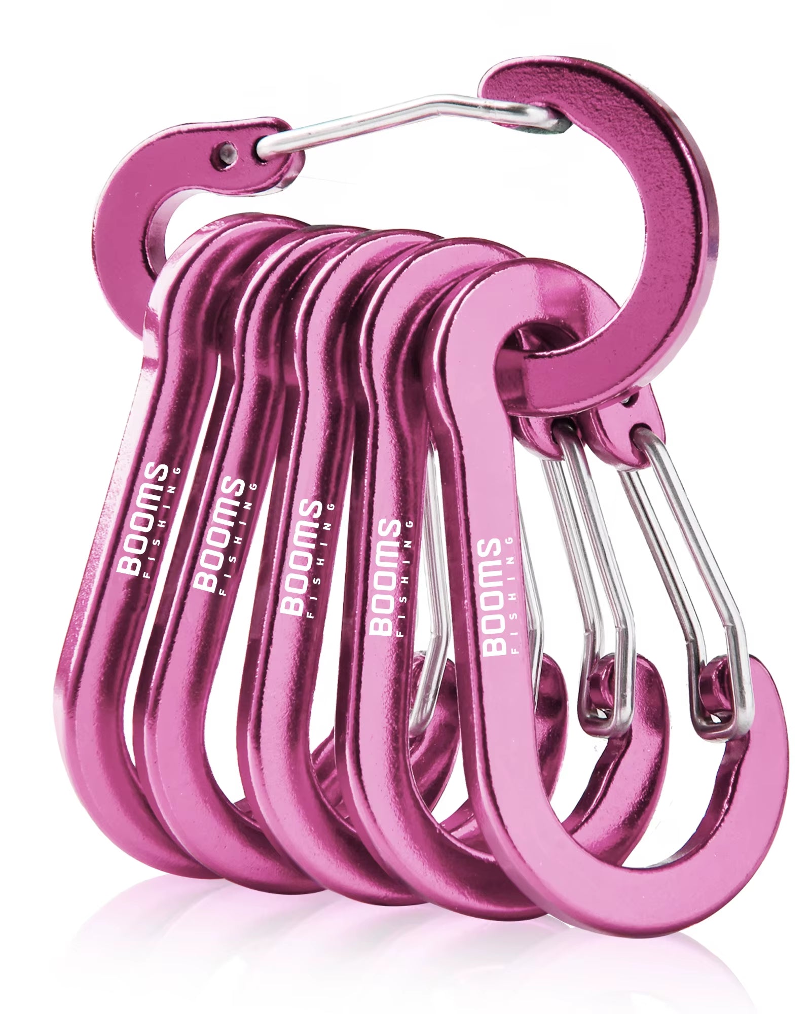 CC1 Steel Small Carabiner Clips - Outdoor Camping Multi-Tool Fishing Accessories (Pack of 6)